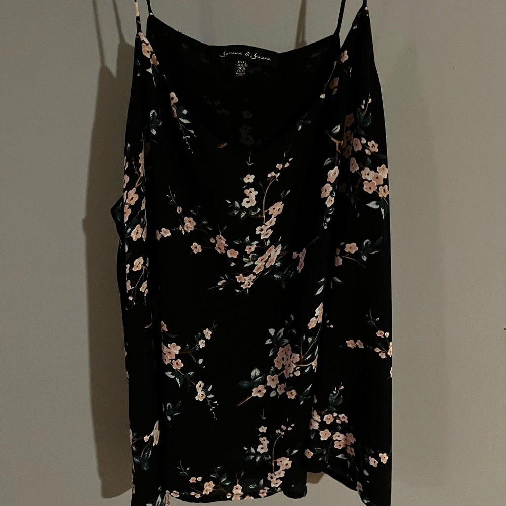 Black and white tank top